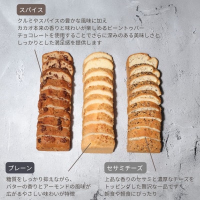 ケトパン3種類(プレーン・セサミチーズ・スパイス)【配送不可地域：離島】