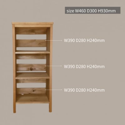 木製　オープンラック　シェルフ　3段　ha22