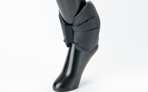 足首革命 リボンウォーマー 無地ブラック