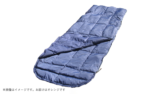 非常用羽毛コンパクト寝袋　オレンジ