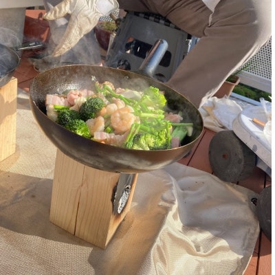 ファイアーウッドスタンド 【焚火トーチ】　【配送不可地域：沖縄県】