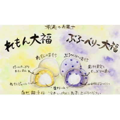 カフェ大福と季節の大福詰め合わせ 12個入り【配送不可地域：離島】