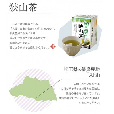 生産者限定　狭山茶ティーバッグ　36g(20袋)×6箱