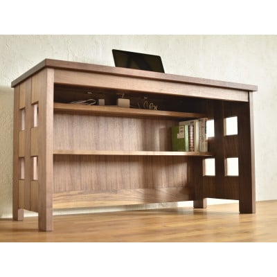 【開梱設置】ワークデスク(type-B:WALL REG)　サイズオーダー　無垢　木製【配送不可地域：離島・沖縄県】