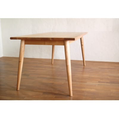 【開梱設置】ダイニングテーブル(ST-01)　クルミ　サイズオーダー　無垢　木製【配送不可地域：離島・沖縄県】