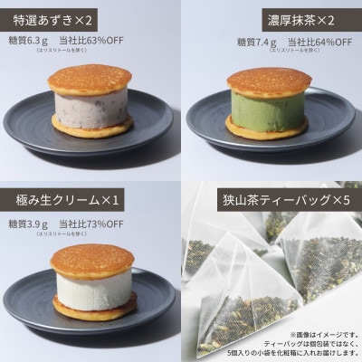 生どら狭山茶ティーセット　(生どら3種5個、ティーバッグ5個)【配送不可地域：離島】