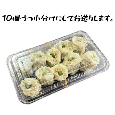 完全手作り!　自家特製シュウマイ計100個　10個×10パック　蒸し後　冷凍　国産豚　小分け【配送不可地域：離島】