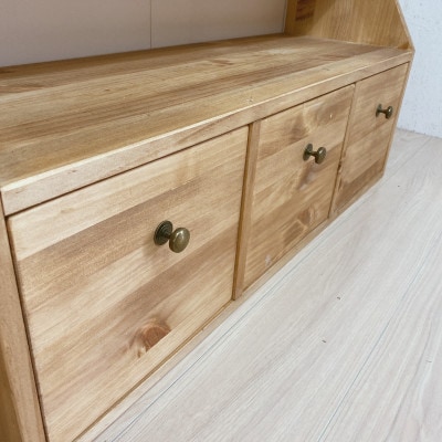 【完全国内生産】W90　無垢材　ローボード　引き出し　チェスト　ha14