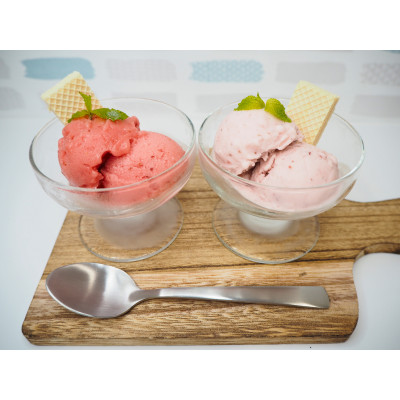入間市産3種の完熟いちごの「プレミアムいちごアイス」(いちごソルベ3個・いちごみるくジェラート3個)【配送不可地域：離島】