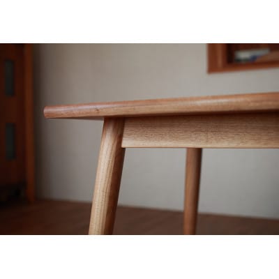 【開梱設置】ダイニングテーブル(ST-01)　クルミ　サイズオーダー　無垢　木製【配送不可地域：離島・沖縄県】