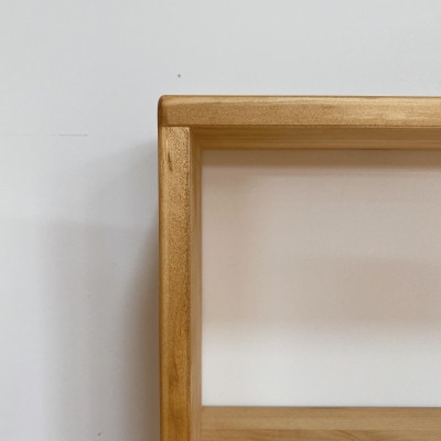 木製　薄型ラック　ミディアムウォルナット　ha11