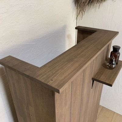 【サイズオーダー】木製 レジカウンター おしゃれ ショップカウンター na305【配送不可地域：離島・沖縄県】