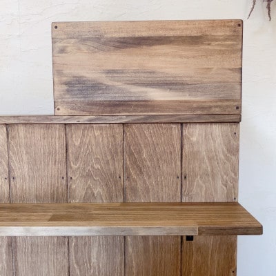 【サイズオーダー】ヴィンテージ風 オーダーカウンター レジカウンター na280【配送不可地域：離島・沖縄県】