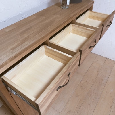 【完成品お届け】反り止め付きで安心 W120 リビングボード 収納 キャビネットna276【配送不可地域：離島・沖縄県】