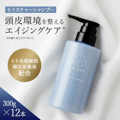 〈12本セット〉モイスチャーシャンプー(1年分)[LULUNA]ルルーナ