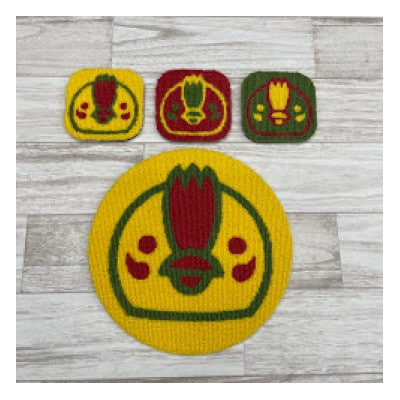 いるティー　【COCAPE】　タイルカーペット　コースター3枚　鍋敷1枚　セット　クリスマス