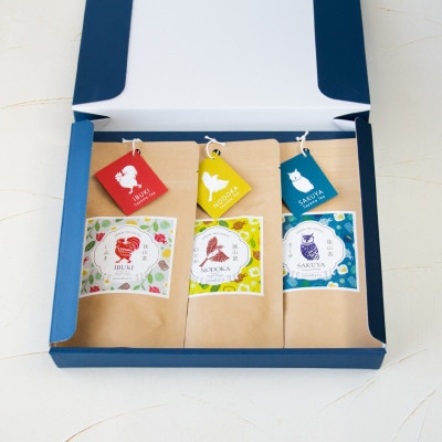 狭山茶リーフセット　ひるい(上級煎茶3種セット)