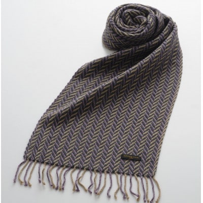 武州織技 ウールマフラー【綾ストライプ】