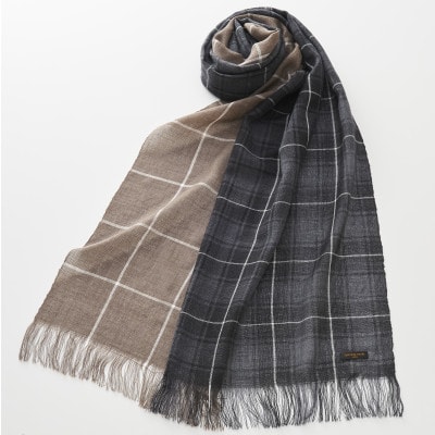 武州織技 ウールマフラー【ツーパターンCK】