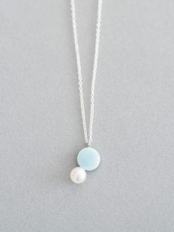 Kenichi Kondo　パール付き七宝ネックレス・丸