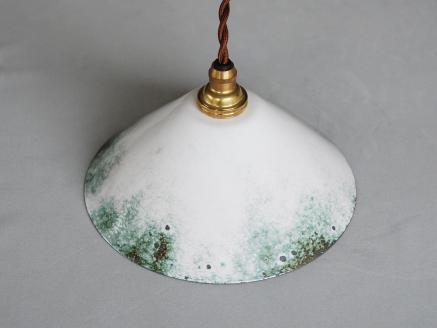 Kenichi Kondo　七宝の灯り 七宝ランプシェード（HI・白（外側）×水色（内側））