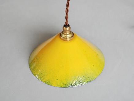 Kenichi Kondo　七宝の灯り 七宝ランプシェード（HI・黄色(外側)×白（内側））