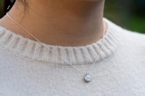 石戸蒲ザクラ100周年記念 Kenichi Kondo 七宝ネックレス「憐」【七宝 七宝焼き 装飾 ギフト 作品 手づくり 桜 さくら】