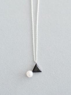 Kenichi Kondo　パール付き七宝ネックレス・三角