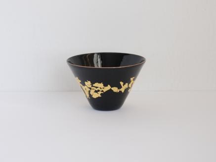 Kenichi Kondo　七宝ぐい呑　黒白ペア【三角】