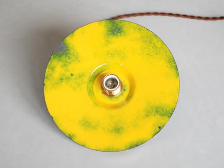 Kenichi Kondo　七宝の灯り 七宝ランプシェード（Low・青（外側）×黄色(内側)）