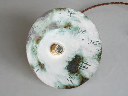 Kenichi Kondo　七宝の灯り 七宝ランプシェード（HI・黄色(外側)×白（内側））