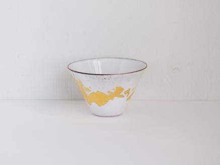 Kenichi Kondo　七宝ぐい呑　黒白ペア【三角】