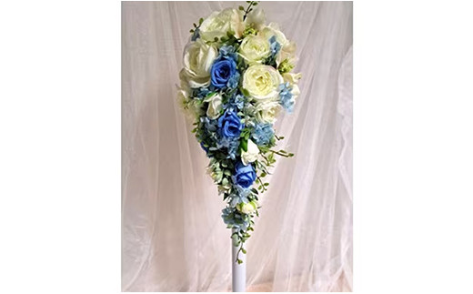 キャスケードブーケ - アーティシャルフラワー プリザードフラワー ブーケ キャスケードブーケ 花 華やか インテリア ご自宅用 ギフトお祝い 贈り物 埼玉県 幸手市