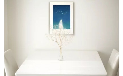 版画 絵画 世界の名作 トルストイ 「七つの星～思いやりの星～」 画・MiniSaya  S【11246-0288】