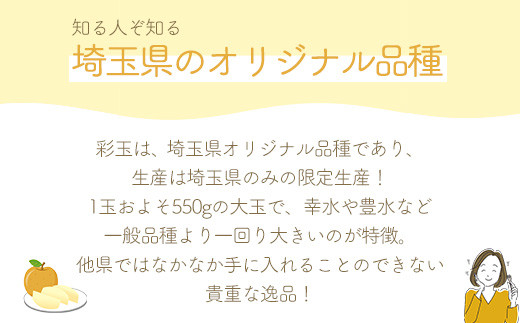 小川なし園の彩玉　5kg　【11246-0280】