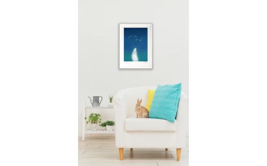 版画 絵画 世界の名作 トルストイ 「七つの星～思いやりの星～」 画・MiniSaya M　【11246-0289】