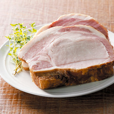 【定期便】子供に食べさせたい無添加ベーコン＆ハム＆パンチェッタ吊焼きB　全３回　肉　定期便