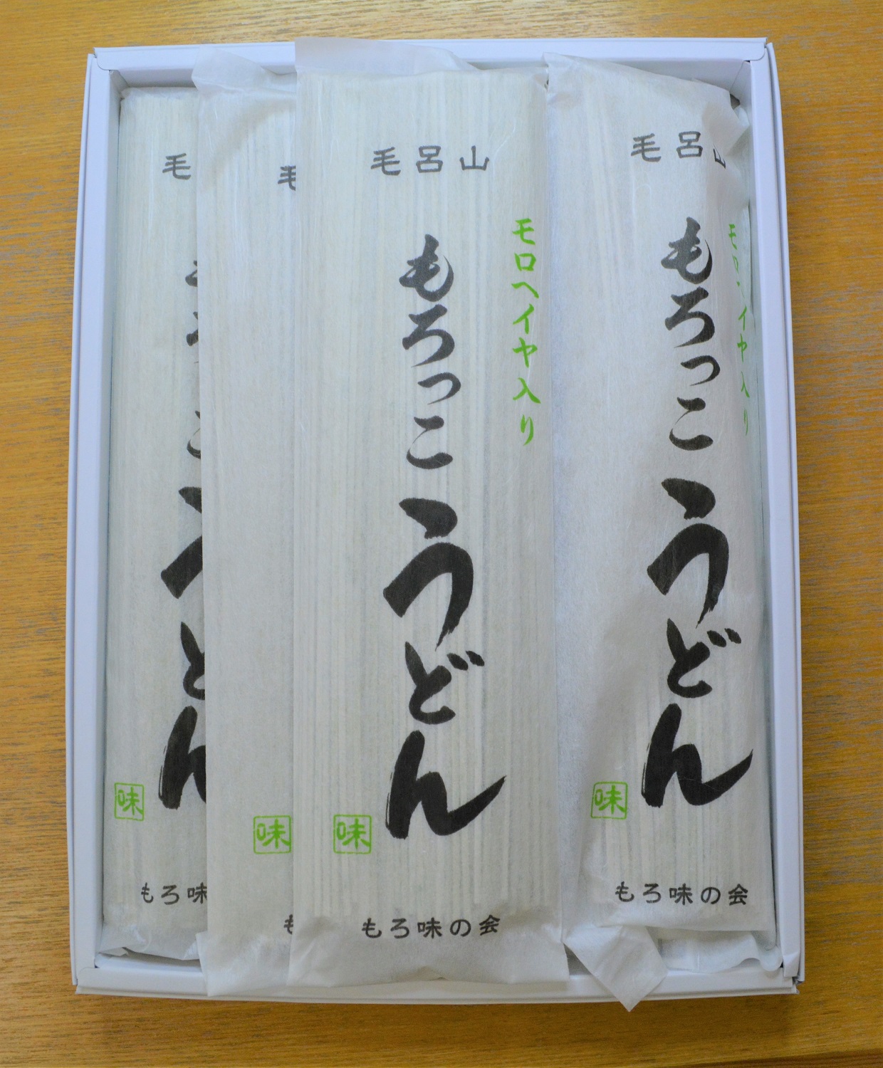 モロヘイヤ練りこみうどん　　『もろっこうどん　5束』