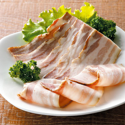 【定期便】子供に食べさせたい無添加ベーコン＆ハム＆パンチェッタ吊焼きB　全３回　肉　定期便