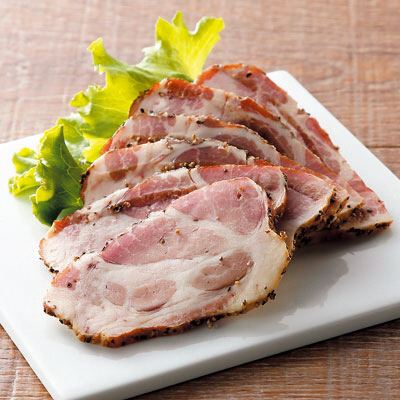 【定期便】子供に食べさせたい無添加ベーコン＆ハム＆パンチェッタ吊焼き 全６回　肉　定期便