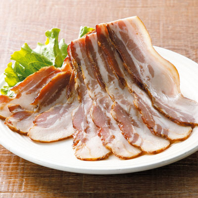 【定期便】子供に食べさせたい無添加ベーコン＆ハム＆パンチェッタ吊焼き 全６回　肉　定期便