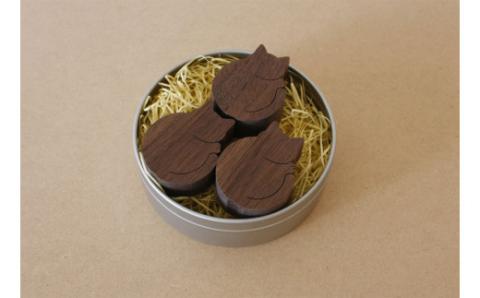 『ねこのつみき（黒）』木製／アトリエ倭（やまと）