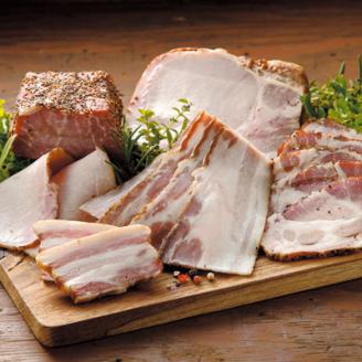 『定期便』子供に食べさせたい無添加ベーコン＆ハム＆パンチェッタ吊焼き 全6回