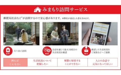 郵便局のみまもりサービス「みまもり訪問サービス」（ 6カ月分 ）