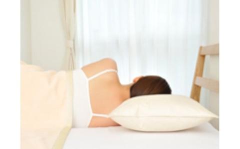 ちょっと低めの羽根枕(高さ4cm)