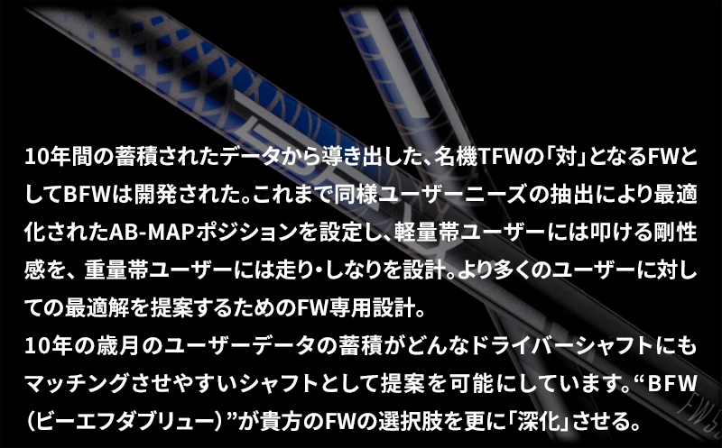 [バシレウス] フェアウェイ用カーボンシャフト Basileus BFW 65-S｜ゴルフ用品 ゴルフ [0379]