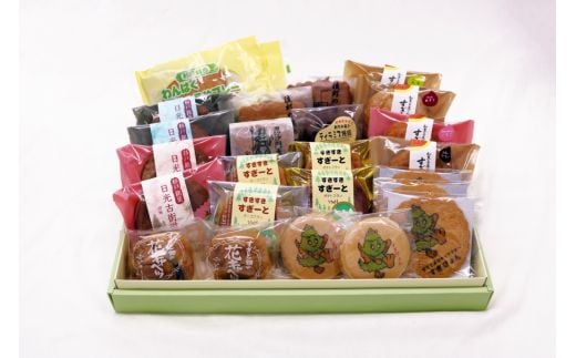 杉戸銘菓詰合せ B (サブレ 半生ケーキ クリーム 抹茶 小豆 バター クッキー) [0018]
