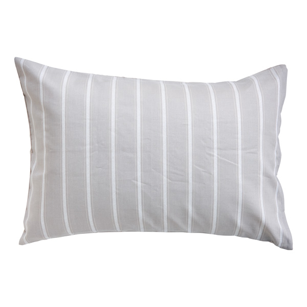 ホームコーディ　まくらカバー（柄） 43cm×63cmまくら用 チャコールグレー2 イオンリテール 寝具