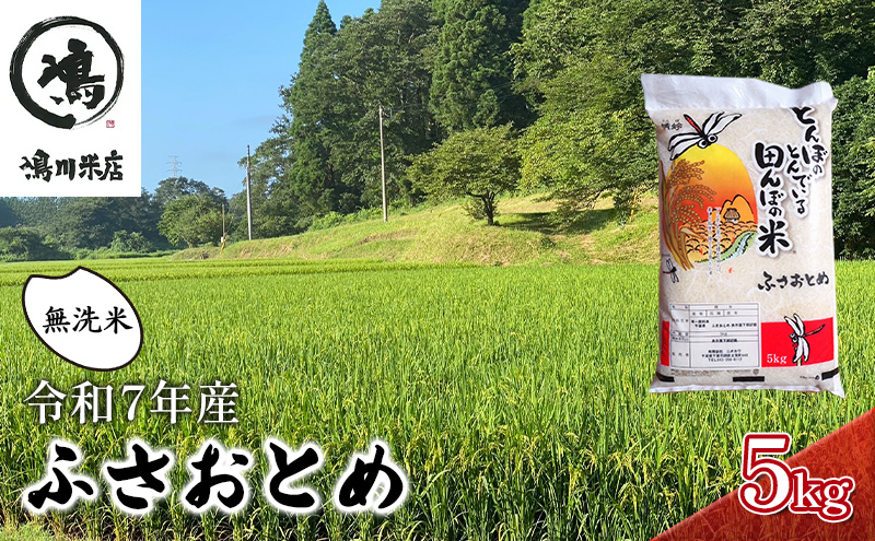 新米　令和7年 ふさおとめ　無洗米　5kg【 お米 精米 大粒 粘り気 ファン 】 千葉県