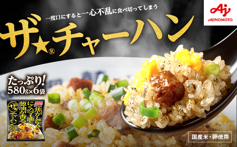 味の素冷凍食品　ザ★(R)チャーハン　6袋セット 冷凍食品 炒飯 冷凍炒飯 にんにく 焼豚 惣菜 ご飯 冷凍 温めるだけ レンジ 電子レンジ 簡単 簡単料理 千葉市 千葉県 イオンリテール
